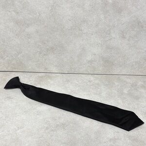 Men's Black Clip On Tie